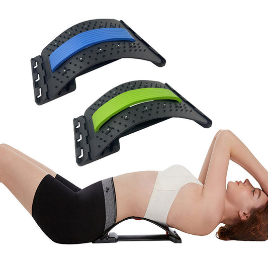 Back Massager Back Lumbar Stretcher Multi-Level Lumbar Support Spinal Muscle Pain Relief Treatment Stretcher Equipment Massage