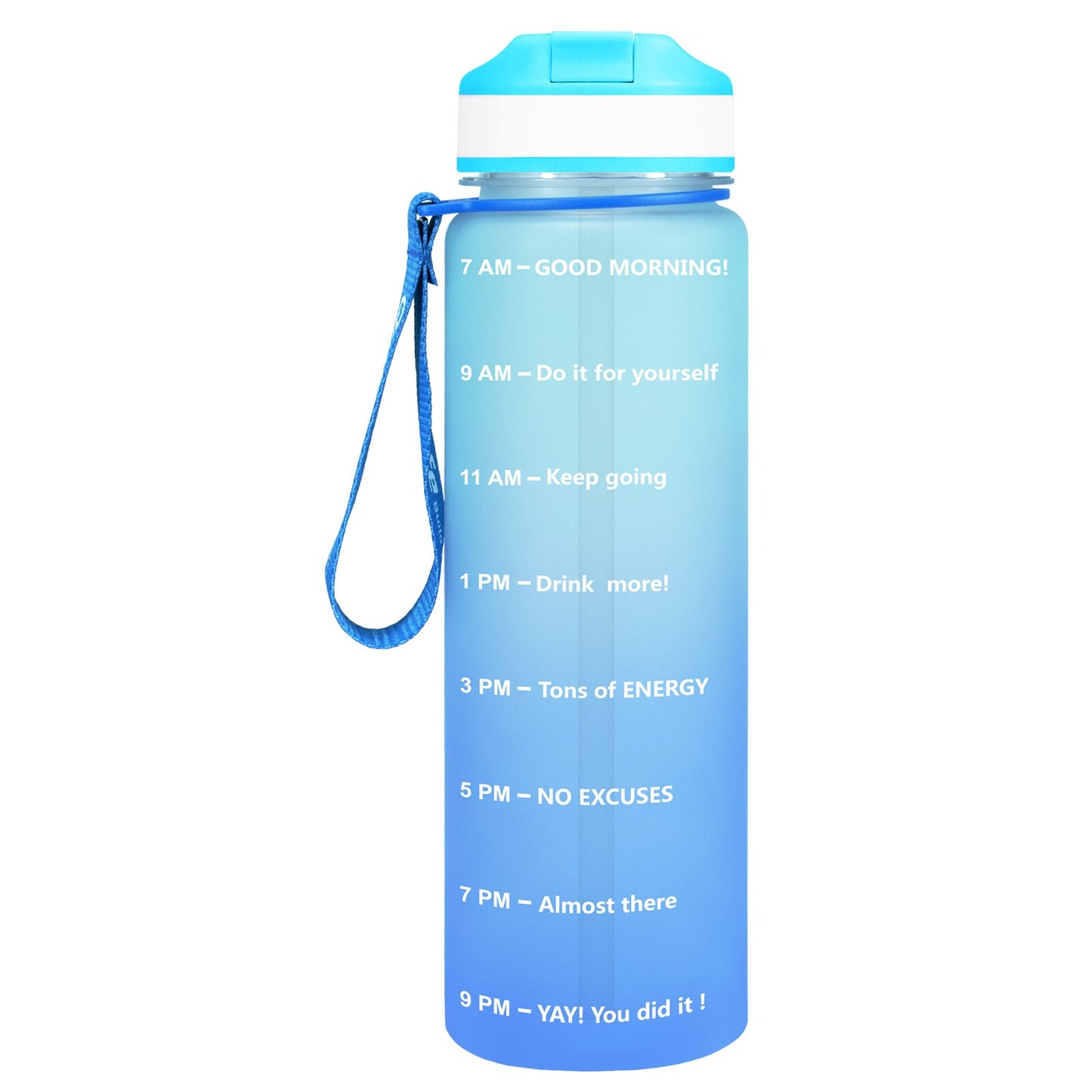 QuiFit 1L 32 OZ 1000ML Tritan Water Bottle With Straw BPA Free Drinking Cups Bicycle Portable GYM Outdoor Sports Fitness Jug