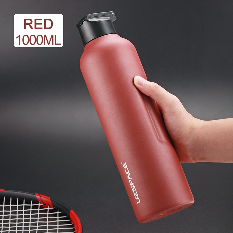 New 27oz 34oz Stainless Steel Water Bottle with straw Vacuum Flasks Insulated Travel Portable Thermal To Climb 1000ml thermos