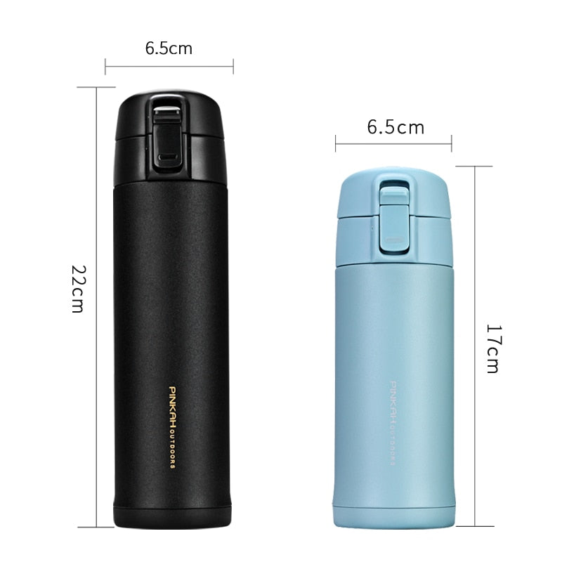 Pinkah Thermos 500ml Leak-proof Stainless Steel Vacuum Flasks Coffee Tea Milk Travel Mug Thermo Bottle Gifts Thermocup For Car