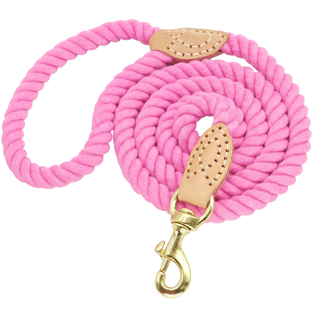 Soft Dog Pet Leash Rope Nylon Small Medium Large Dogs Leashes Long Heavy Duty Puppy Walking Hiking Lead Ropes for Dogs