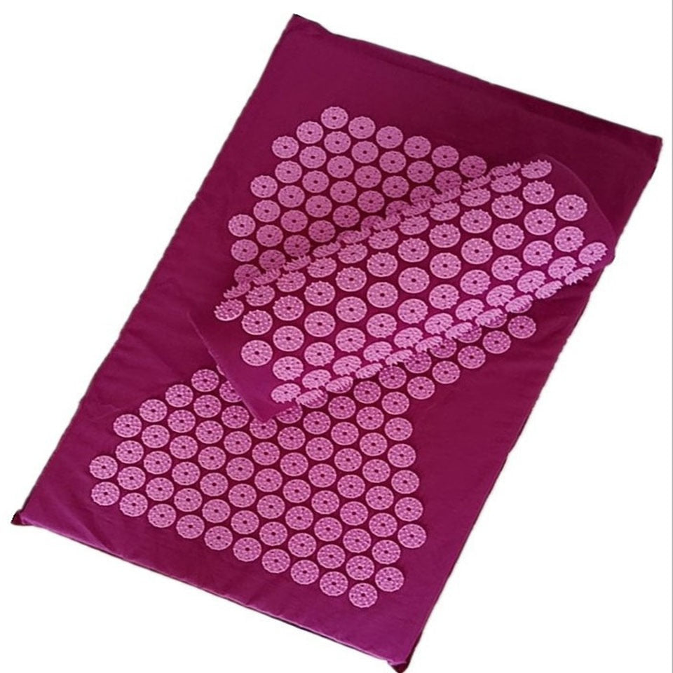 2022 New Massager Cushion Massage Mat Acupressure Relieve Pain Spike Mat Acupuncture Massage Yoga Mat with Pillow