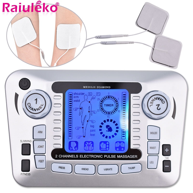 Electrical Nerve Relax Muscle Stimulator Acupuncture Fat Burner Pain Relief Electronic Pulse Massager Tens EMS Slimming Machine