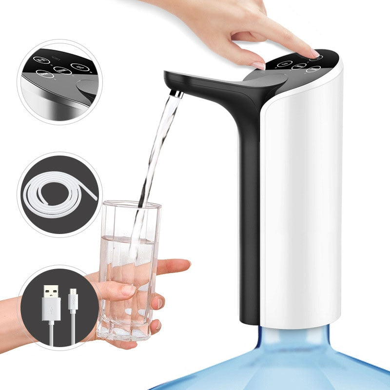 Smart Automatic Wireless Water Dispenser Pump High Quality USB Rechargeable Gallon Water Pump Portable Drinking Bottle Switch