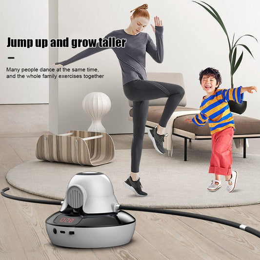 Smart Automatic Electric Skipping Machine Multi-person Fitness Intelligent Rope Electronic Adjuster Counting for Home Workout