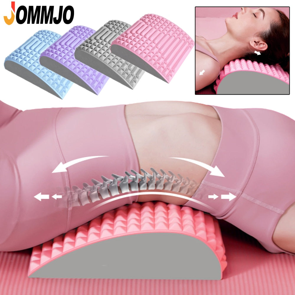 Back Stretcher Neck Waist Massage Cervical Memory Pillow Spine Support Corrector for Therapy Sciatica,Herniated Disc Pain Relief