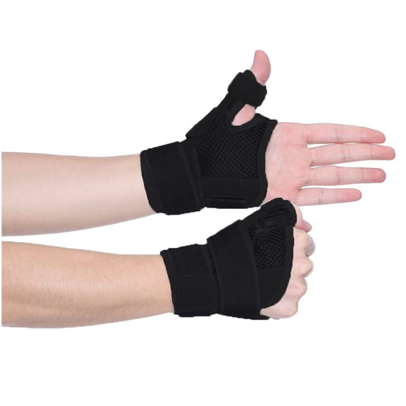 Flexible Splint Wrist Thumb Support Brace for Tendonitis Arthritis Breathable Thumb Protector Guard Fits Right and Left Hand