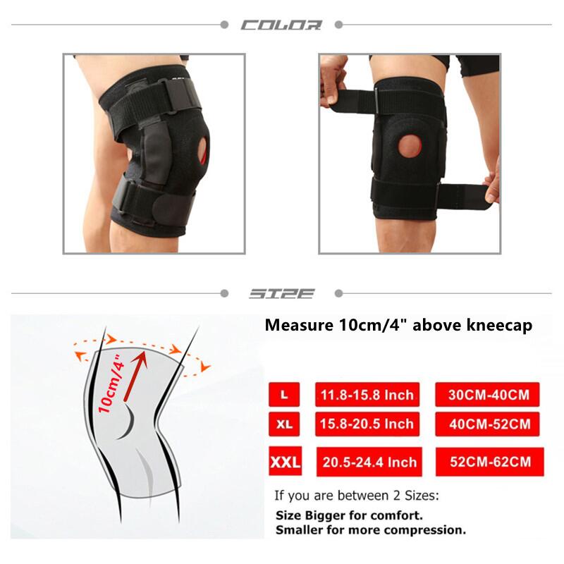 1PCS Men Women Knee Support Brace Adjustable Open Patella Knee Pad Protector Guard for Gym Workout Sports Arthritis Joint Pain