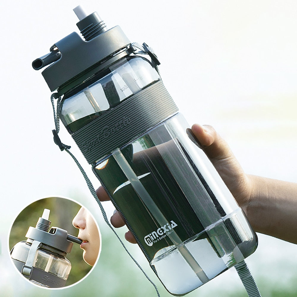 Water Bottle 2 Liters For Man Girls GYM Climbing Bicycle Sports Outdoor Drink Bottle Kettle Plastic Large Capacity Water Bottles