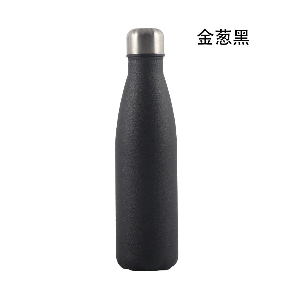 LOGO Custom Thermos Bottle Double-Wall Insulated Vacuum Flask Stainless Steel Water Bottles Sports Thermoses Cup Thermocouple