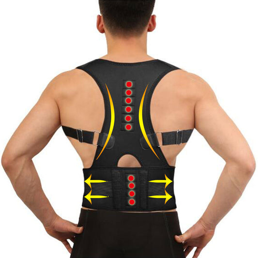 Magnetic Posture Corrector for Women Men Orthopedic Corset Back Support Belt Pain Back Brace Support Belt Magnets Therapy B002