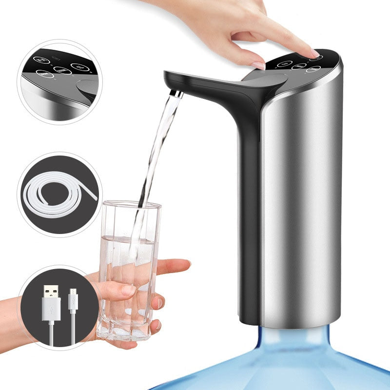 Smart Automatic Wireless Water Dispenser Pump High Quality USB Rechargeable Gallon Water Pump Portable Drinking Bottle Switch