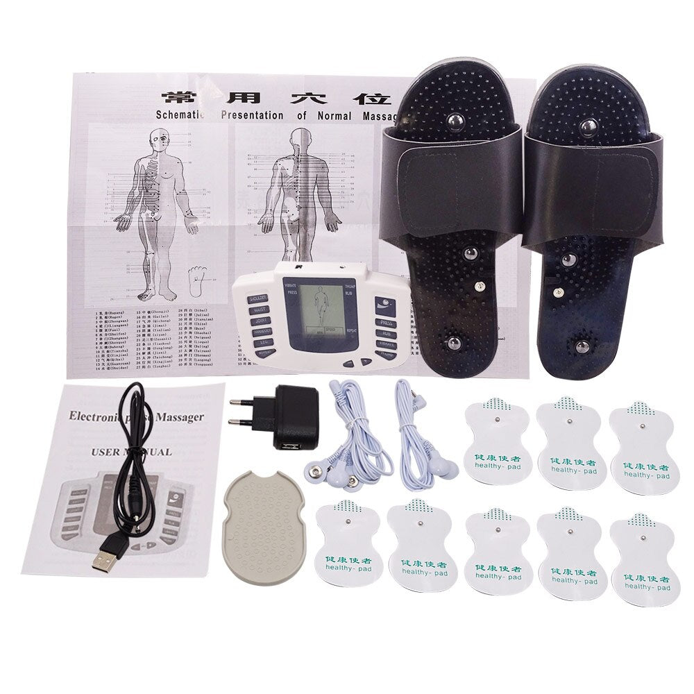 12 Button Tens Machine Physiotherapy EMS Muscle Stimulation Trainning Apparatus Electric Massager Pain Relief Home Use Devices