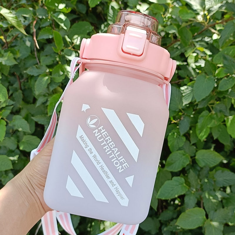 Herbalife Nutrition Bottle 2000ML Gradient Color Drinking Water Space Cup Milk Carton Sports Water Bottle