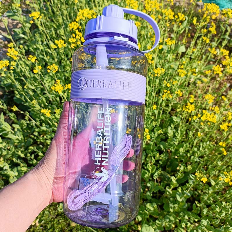 Herbalife Nutrition Bottle 2000ML Gradient Color Drinking Water Space Cup Milk Carton Sports Water Bottle