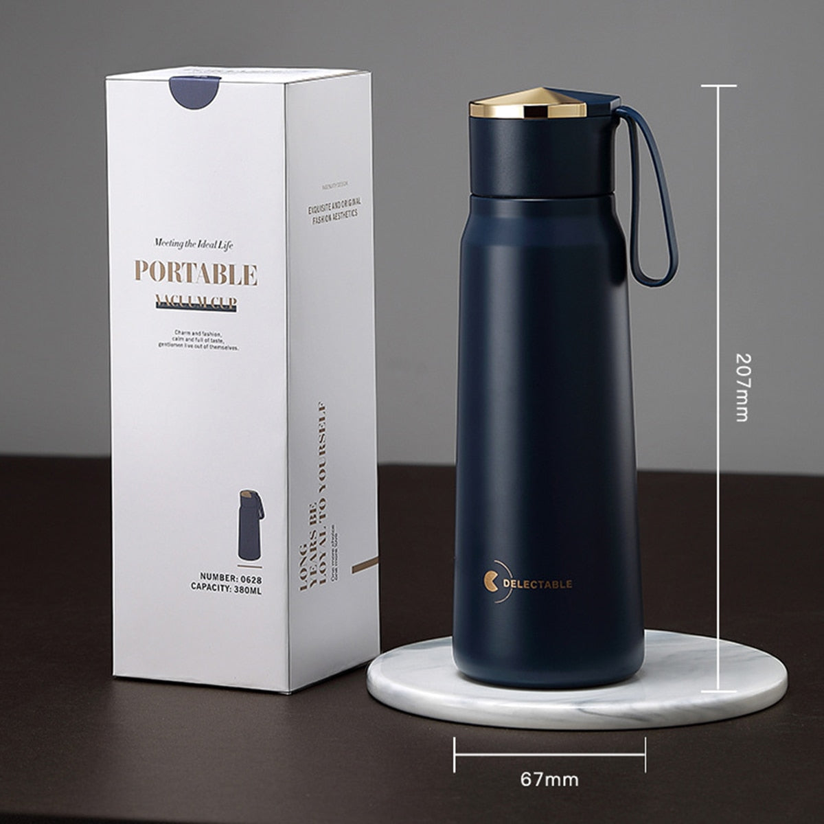 Luxury Stainless Steel Tumbler 380ml Water Thermos Bottle Travel Insulated Cup Tumbler Coffee Thermos Vacuum Flask Thermocup