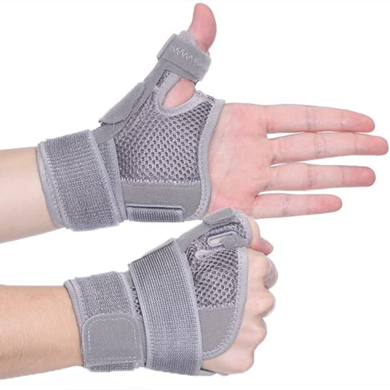 Flexible Splint Wrist Thumb Support Brace for Tendonitis Arthritis Breathable Thumb Protector Guard Fits Right and Left Hand