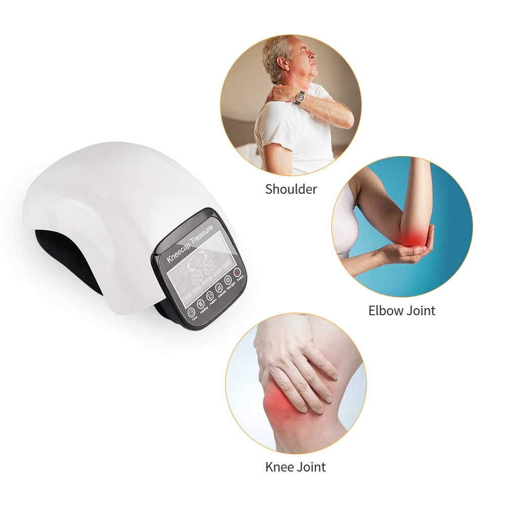 Electric Infrared Heating Knee Massage Air Pressure& Vibration Physiotherapy Instrument Knee Massage Rehabilitation Pain Relief