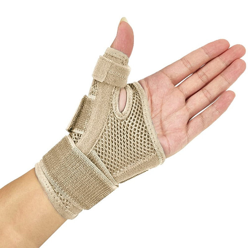 Flexible Splint Wrist Thumb Support Brace for Tendonitis Arthritis Breathable Thumb Protector Guard Fits Right and Left Hand