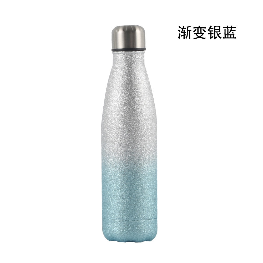 LOGO Custom Thermos Bottle Double-Wall Insulated Vacuum Flask Stainless Steel Water Bottles Sports Thermoses Cup Thermocouple