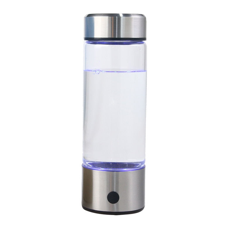 Hydrogen Bottle 420ml Japanese Titanium Quality Hydrogen-Rich Water Cup Ionizer Maker/Generator Super Antioxidants ORP