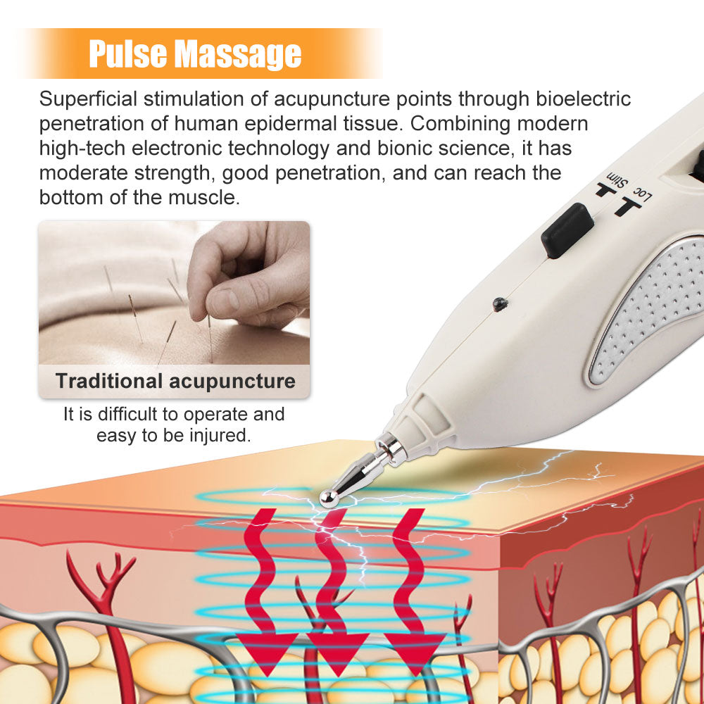 Electronic Acupuncture Pen Tens Point Detector Acupuntura Massage Pain Therapy Acupuncture Meridian Energy Pen Muscle Stimulator