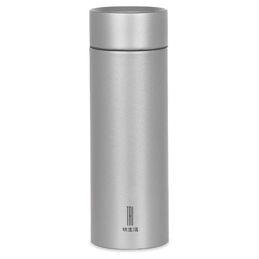 Titanium Vacuum Thermos Bottle Thermal Water Bottle Good Insulation Properties Insulation Cup Vacuum Flask Mug with Tea Infuser