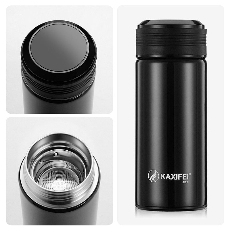 New Tea Thermos Mug Cups with Tea Infuser Thermos Temperature Display Bottle Insulated Vacuum Cup Mug Thermal Cup Mug