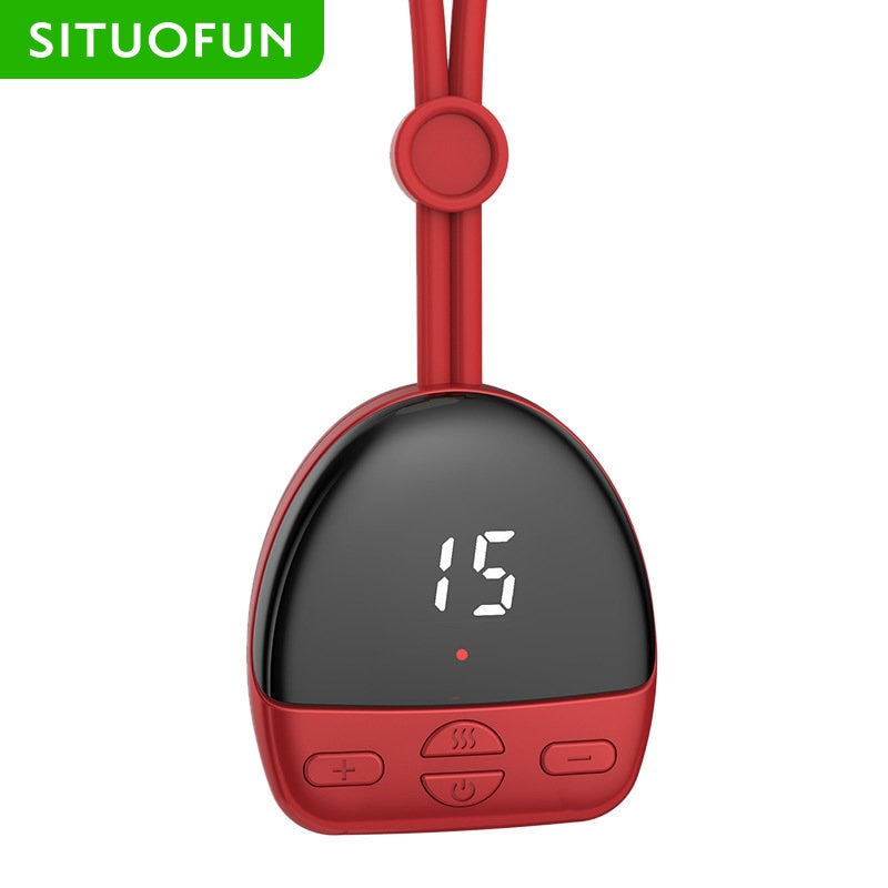 SITUOFUN Portable Hanging Neck Massager Pulse Heat Therapy Electric EMS Massage Pendant Shoulder and Neck Muscle Pain Relief