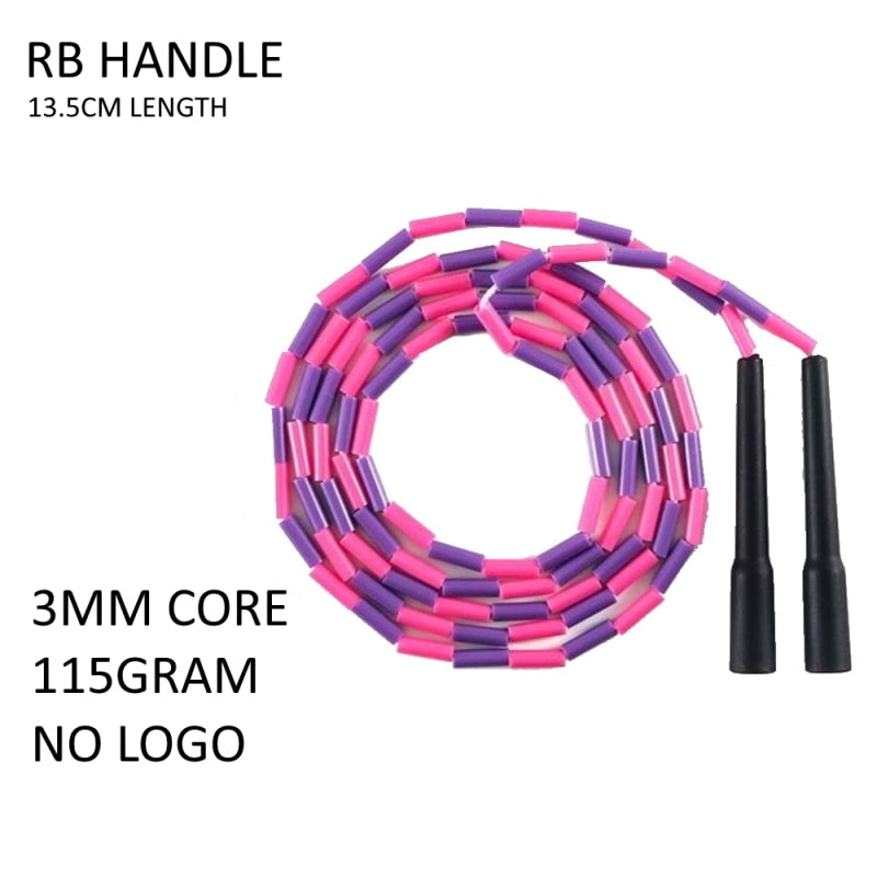 NEVERTOOLATE NO LOGO ELEVATE FREESTYLE RHEA  2.9m hard bead beaded fitness freestyle skipping jump rope 1 inch straight beads