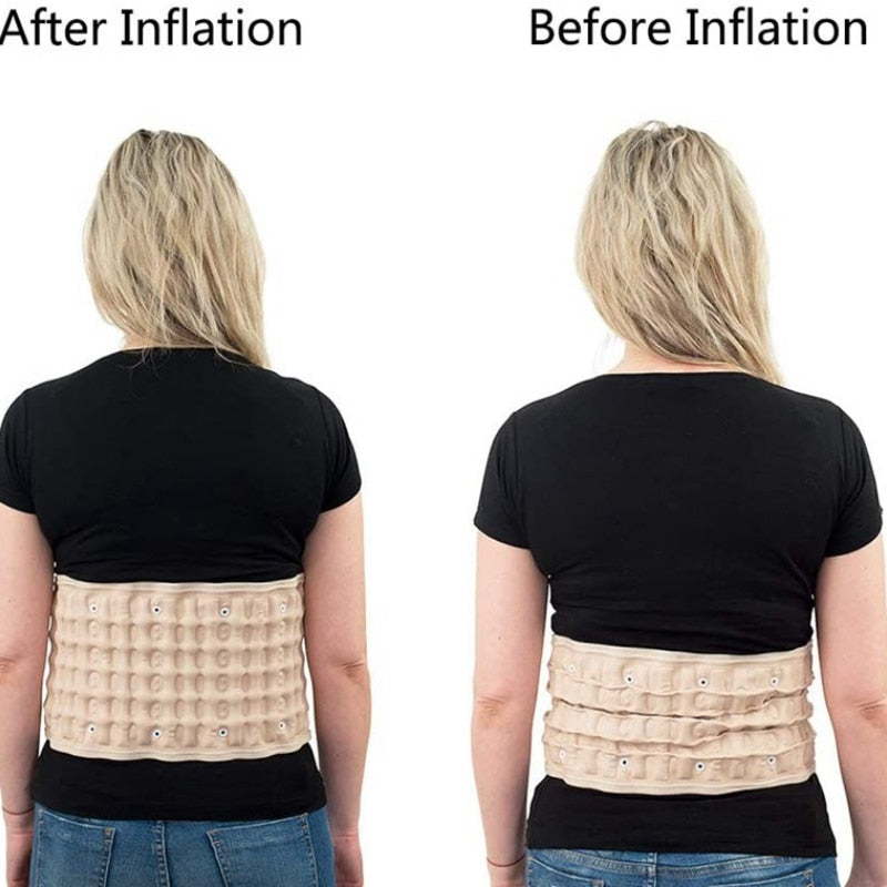 1pcs Lumbar Waist Air Traction Decompression Back Belt Spinal Lumbar Support Massager Back Pain Relief Waist Massage Instrument