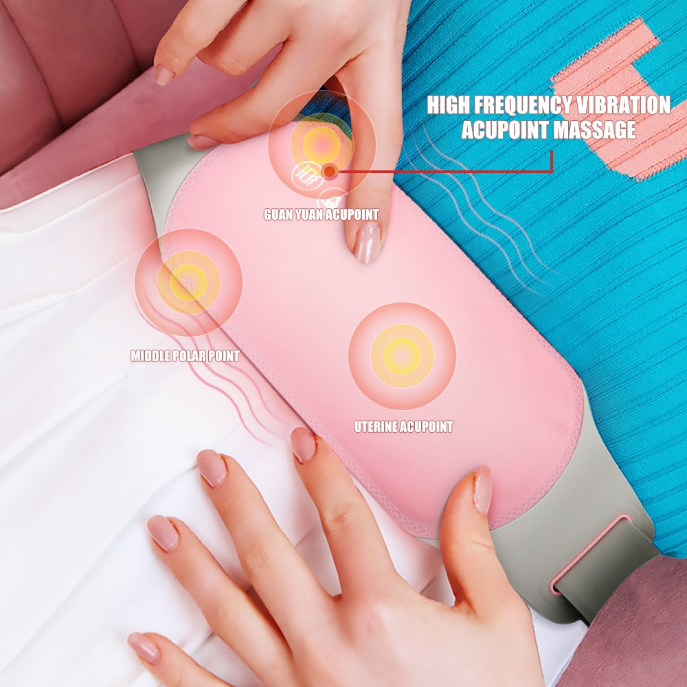 Menstrual Heating Pad Washable Warming Belly Period Belt Relieve Pain Hot Compress Massager for Menstrual Abdominal Belly Warmer